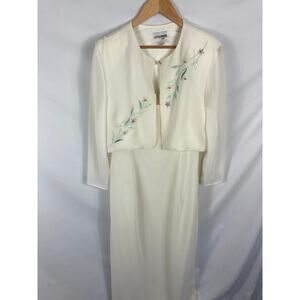 After Six Vintage Dress Cardigan Set Size 16